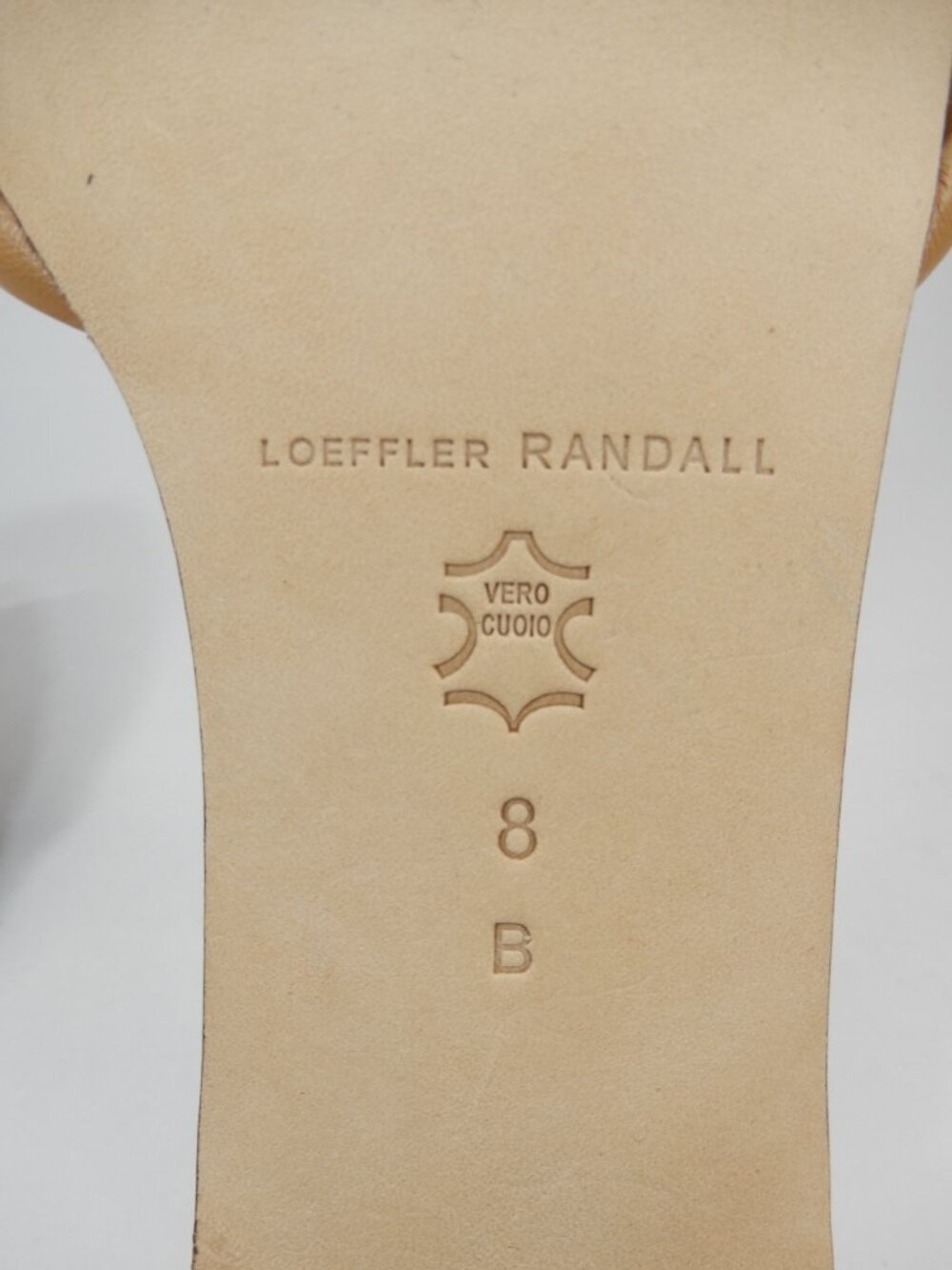 Loeffler Randall Hadley Bow Flat SANDALS Size 8 Tan Leather Square Toe NEW $250 - Picture 15 of 15